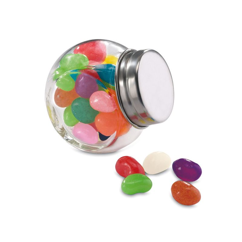 Pot en cristal avec des bonbons