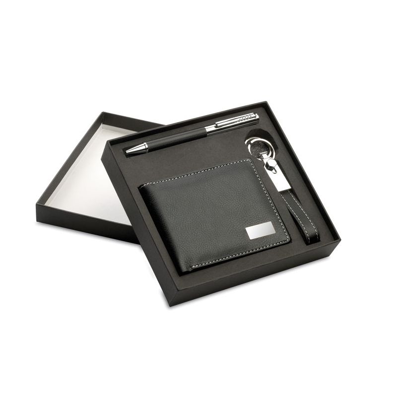 Set stylo-bille porte-clés
