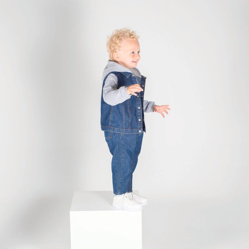 Veste en jean à capuche pour enfant