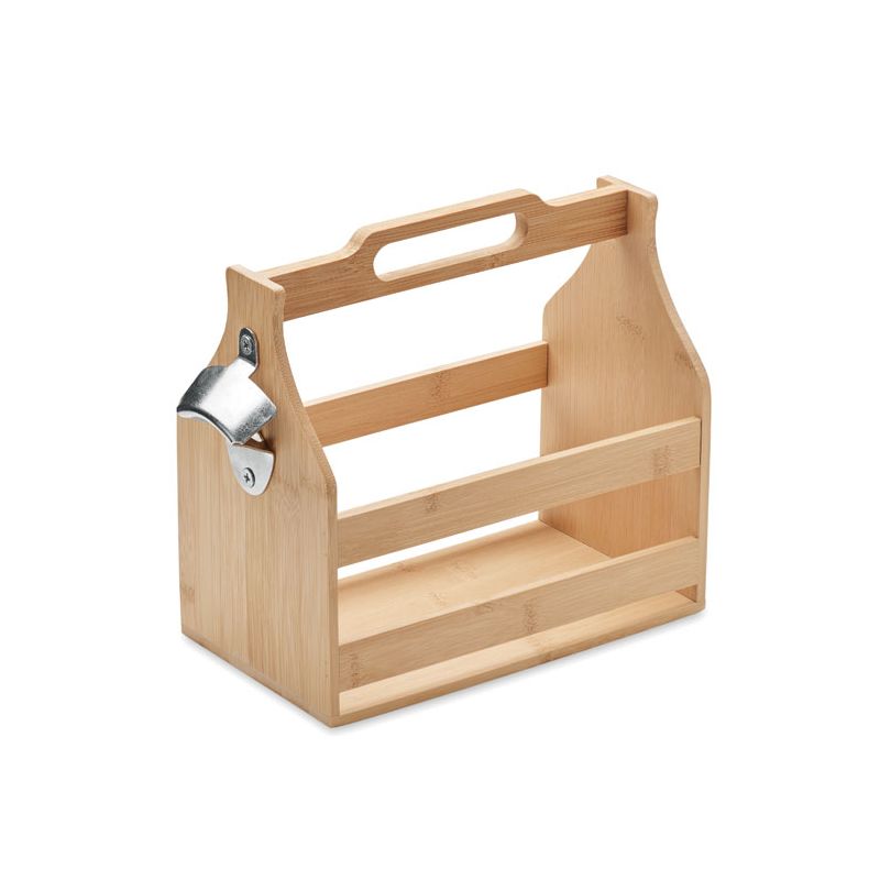 Boîte pour 6 bières en bambou