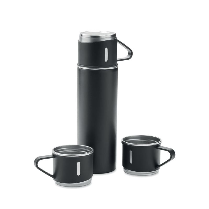 Ensemble bouteille et mug en acier
