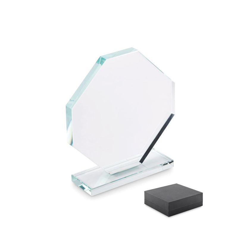 Trophée en cristal avec boîte