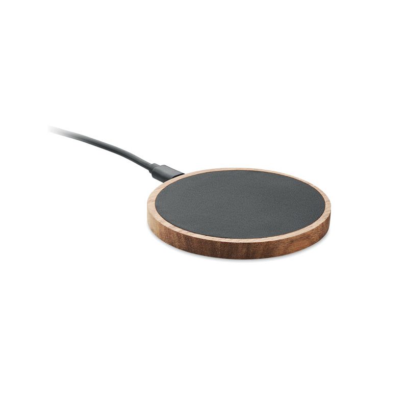 Chargeur sans fil en acacia
