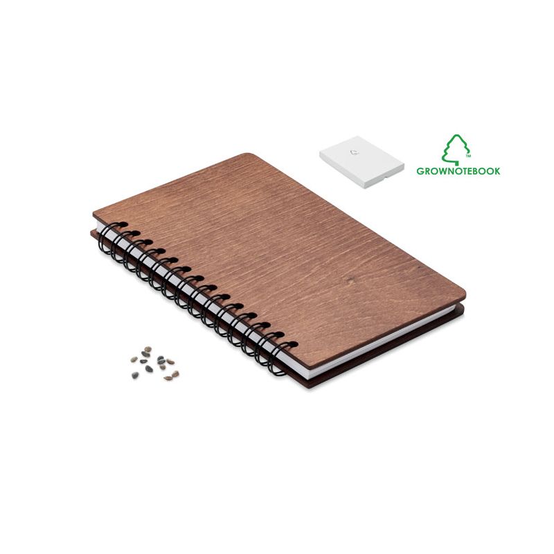 Carnet A5 GROWBOOK™ en bouleau