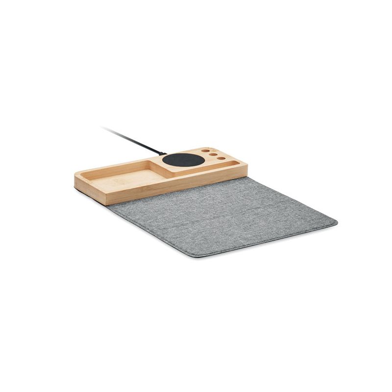 Chargeur sans fil en bambou 15W