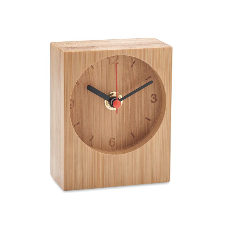 Pendule de table en bambou