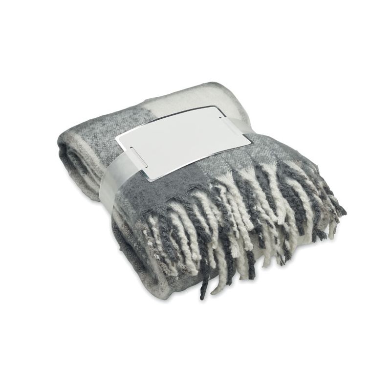 Plaid en mohair à carreaux