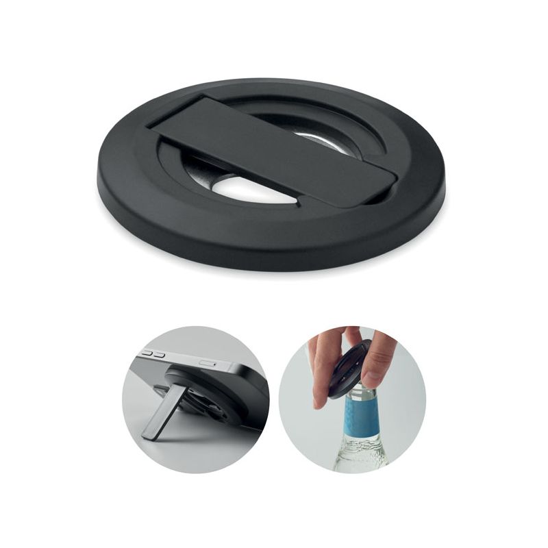 Support de téléphone portable et ouvre-bouteille