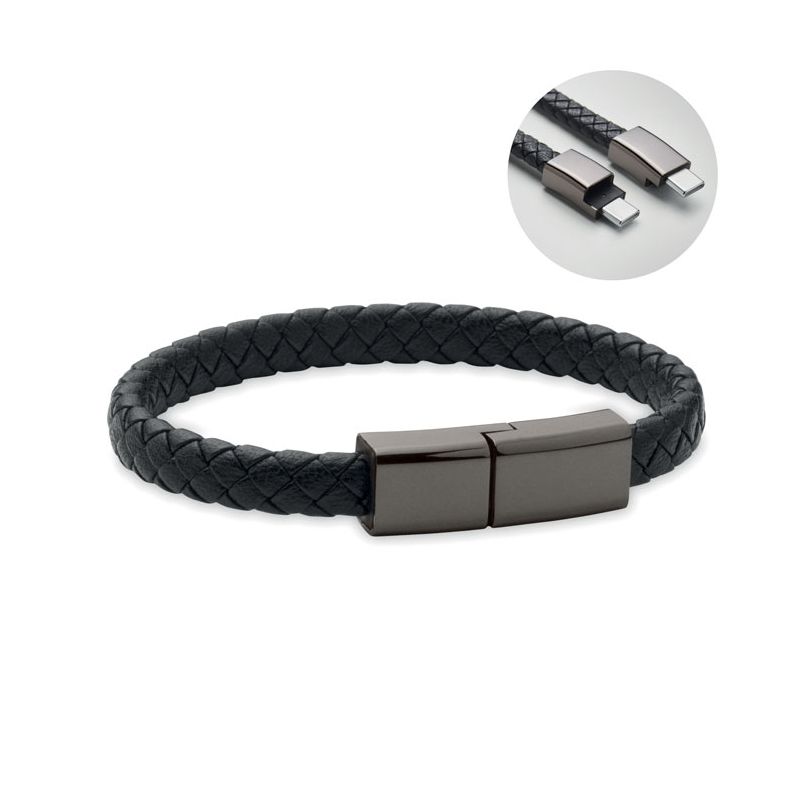 Câble bracelet tressé type C