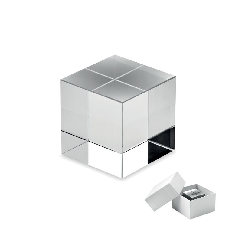 Prix forme de cube en verre