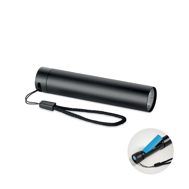 Lampe de poche rechargeable en aluminium