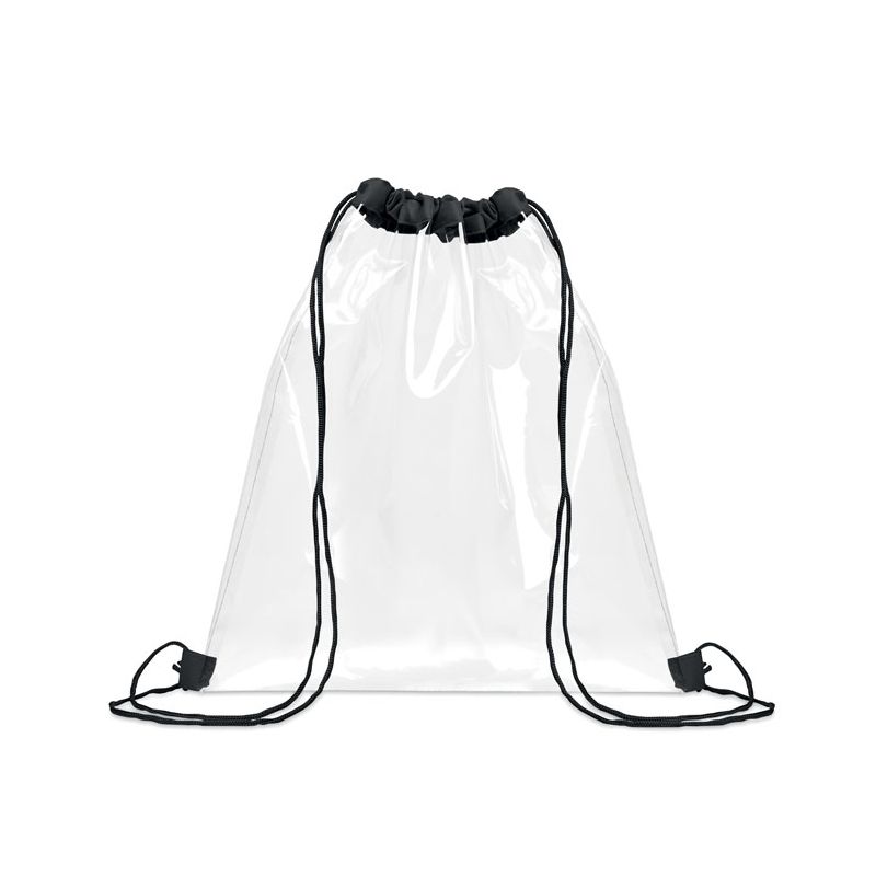 Sac transparent avec cordon
