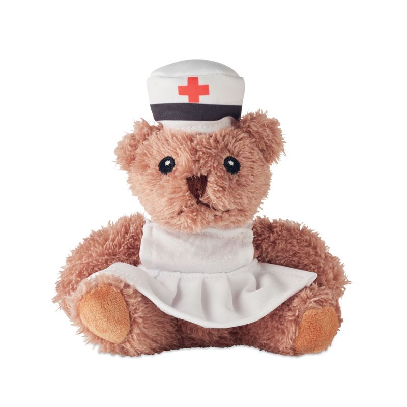 Ourse en peluche infirmière