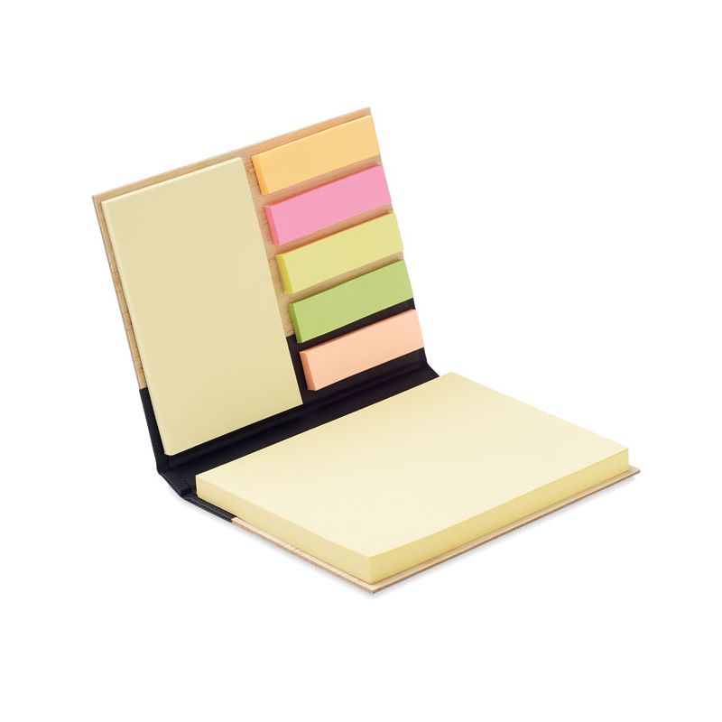 Set de notes autocollantes en bambou