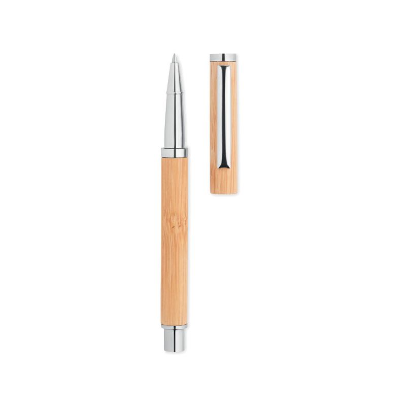 Stylo gel en bambou