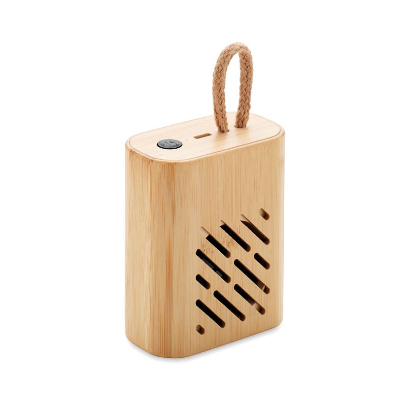 Haut-parleur sans fil 3W en bambou