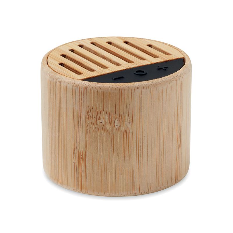 Haut-parleur en bambou sans fil