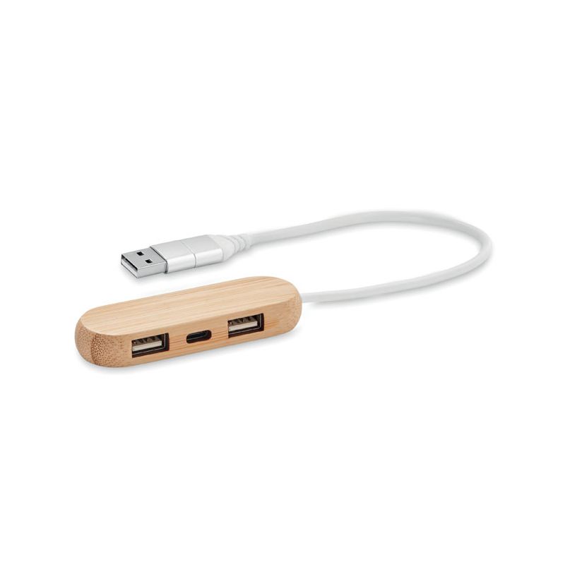 Concentrateur USB 3 ports à double entrée
