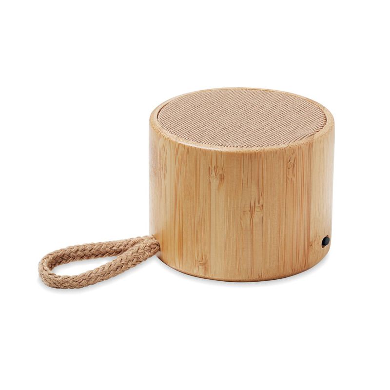 Haut-parleur sans fil en bambou