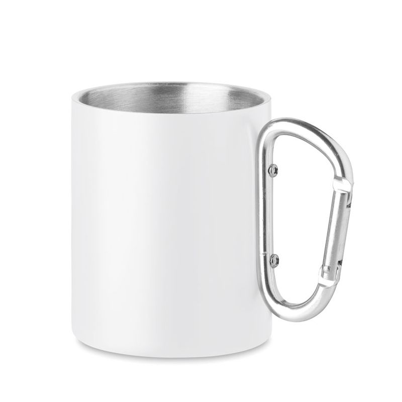 Tasse en métal avec mousqueton