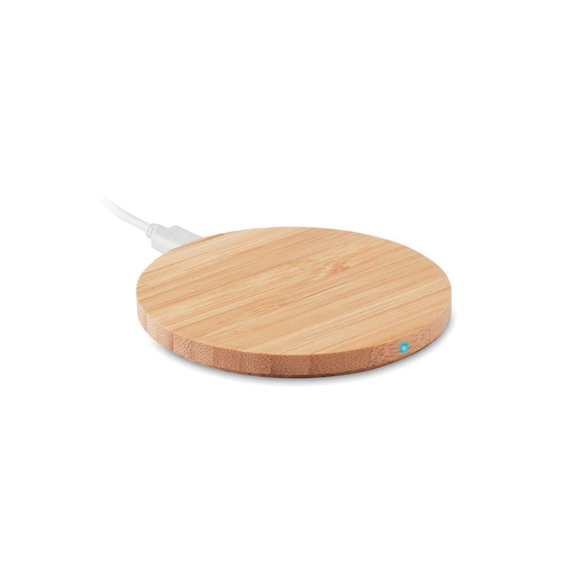 Chargeur sans fil en bambou 15W