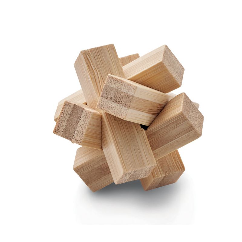Puzzle en bambou en forme d’étoile