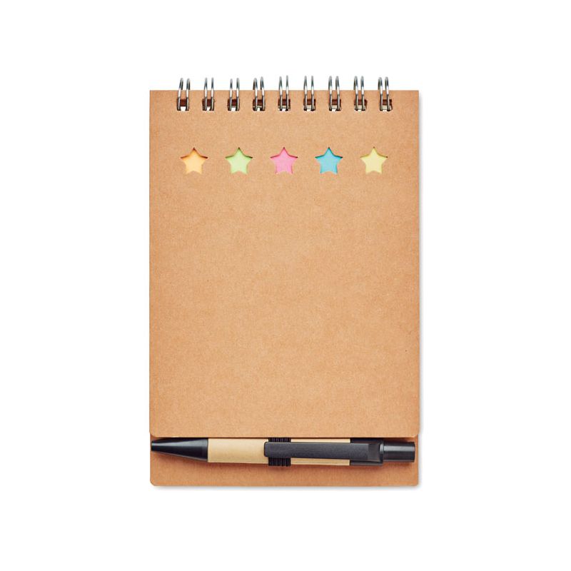 Bloc recyclé avec stylo et n