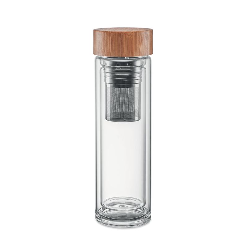 Bouteille en verre double face 400ml
