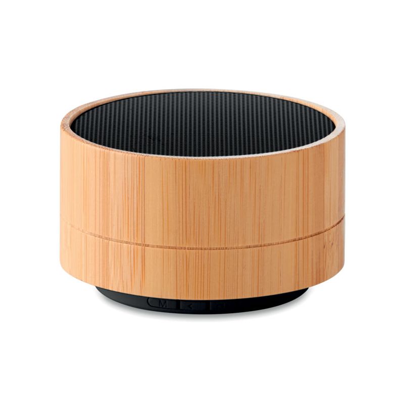 Enceinte sans fil 3W Bambou