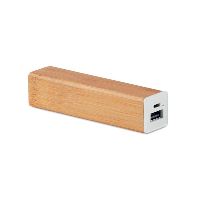 Batterie externe bambou 2200 mAh
