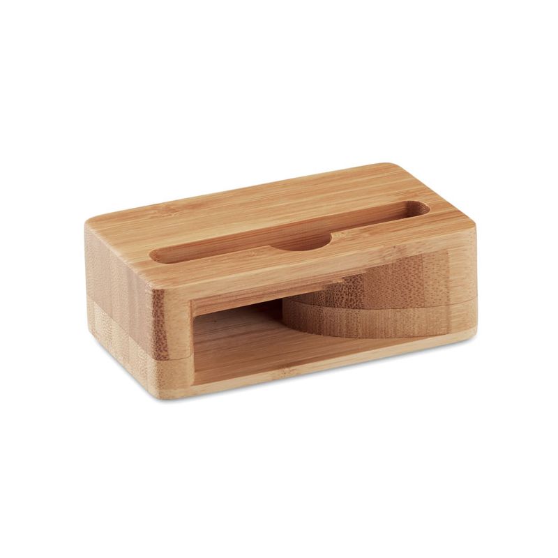 Support smartphone en bambou
