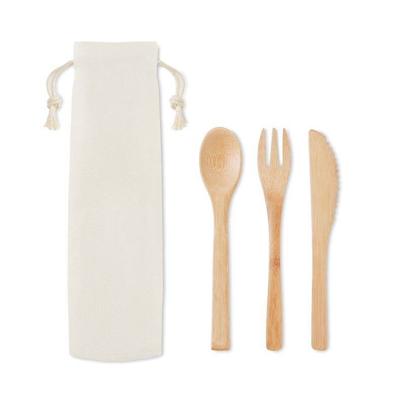 Set de couverts en bambou