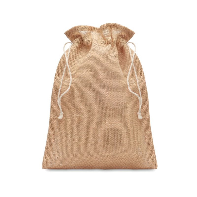 Sac cadeau médium en jute 25x32 cm