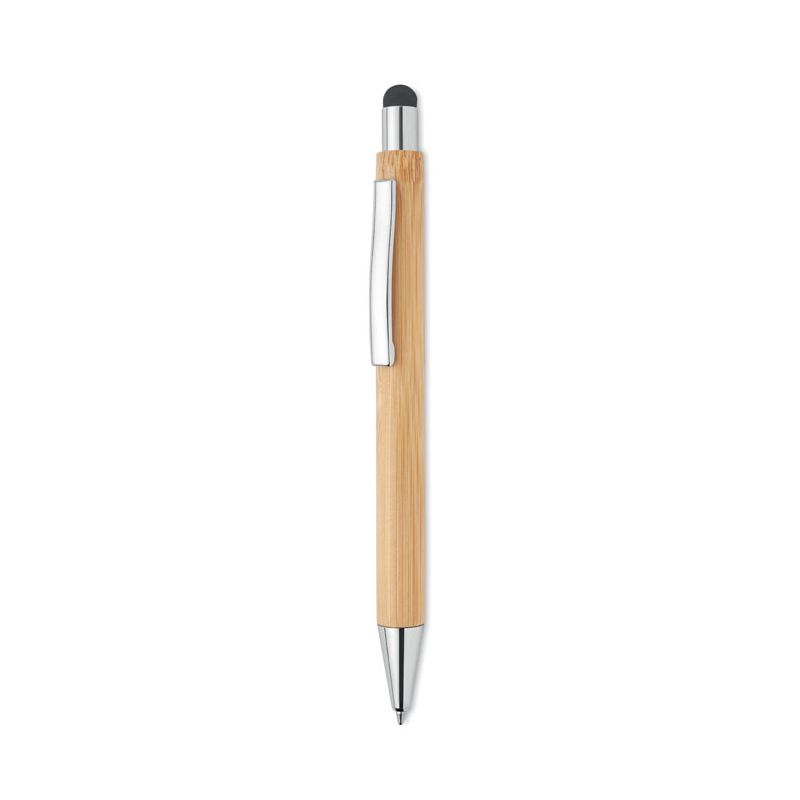 Stylo bille en bambou encre bleue