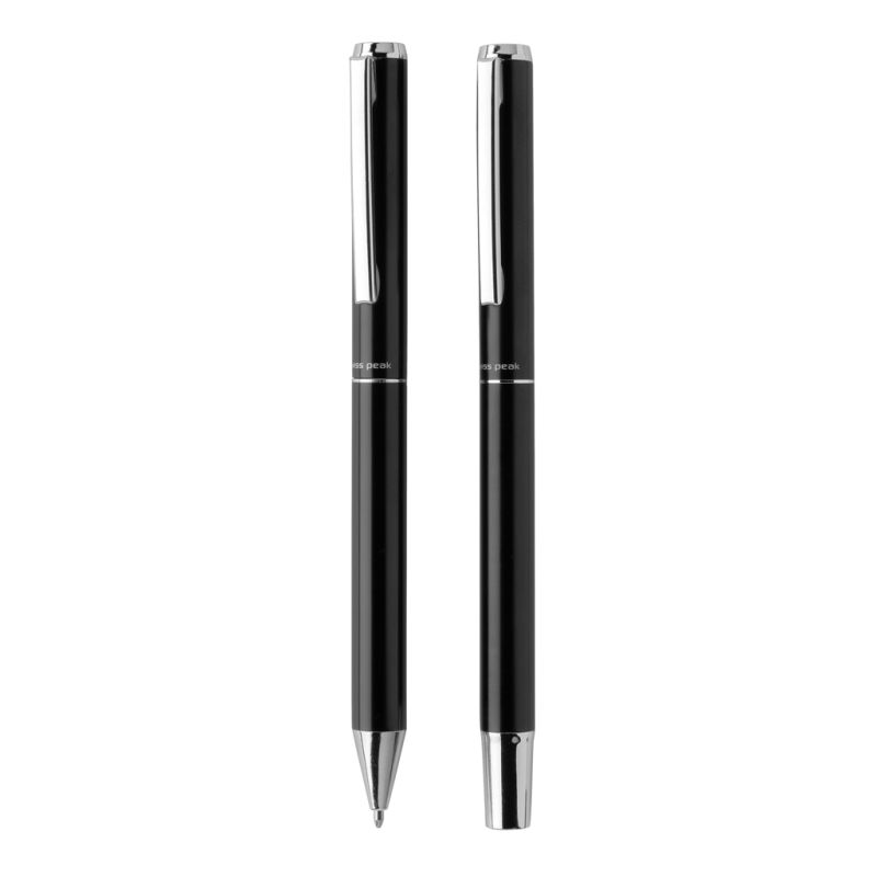 Set de stylos Cedar en aluminium recyclé RCS Swiss Peak