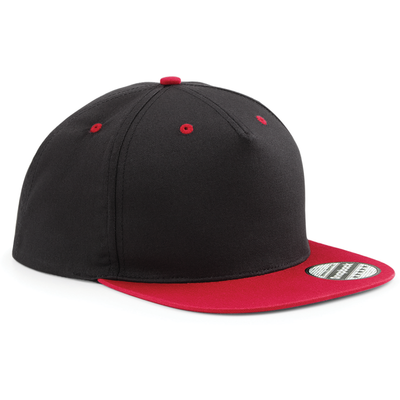 Casquette snapback contrastée - 5 panneaux