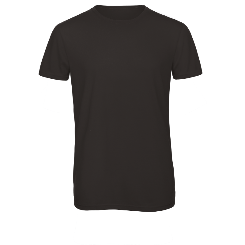 T-shirt homme col rond en mélange tri-matières