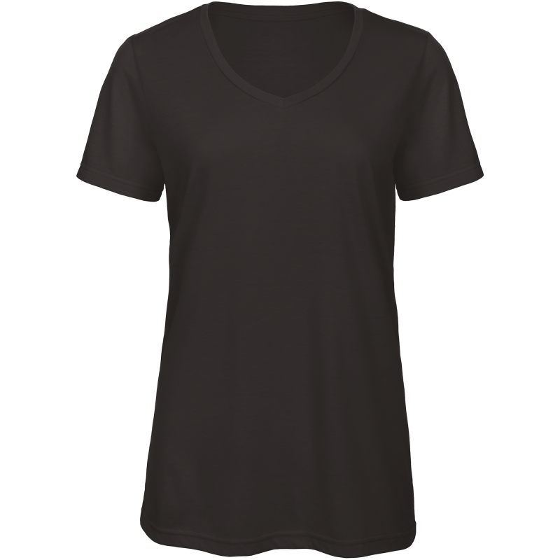 T-shirt triblend femme à col en V