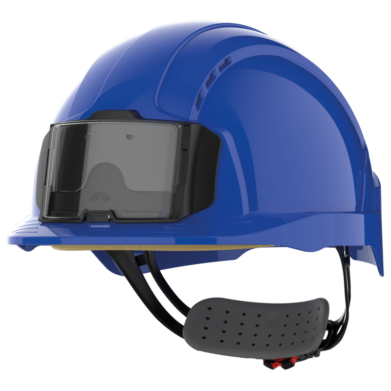 Casque de sécurité EVOLite® avec porte-badge, ventilé, fermeture à crémaillère