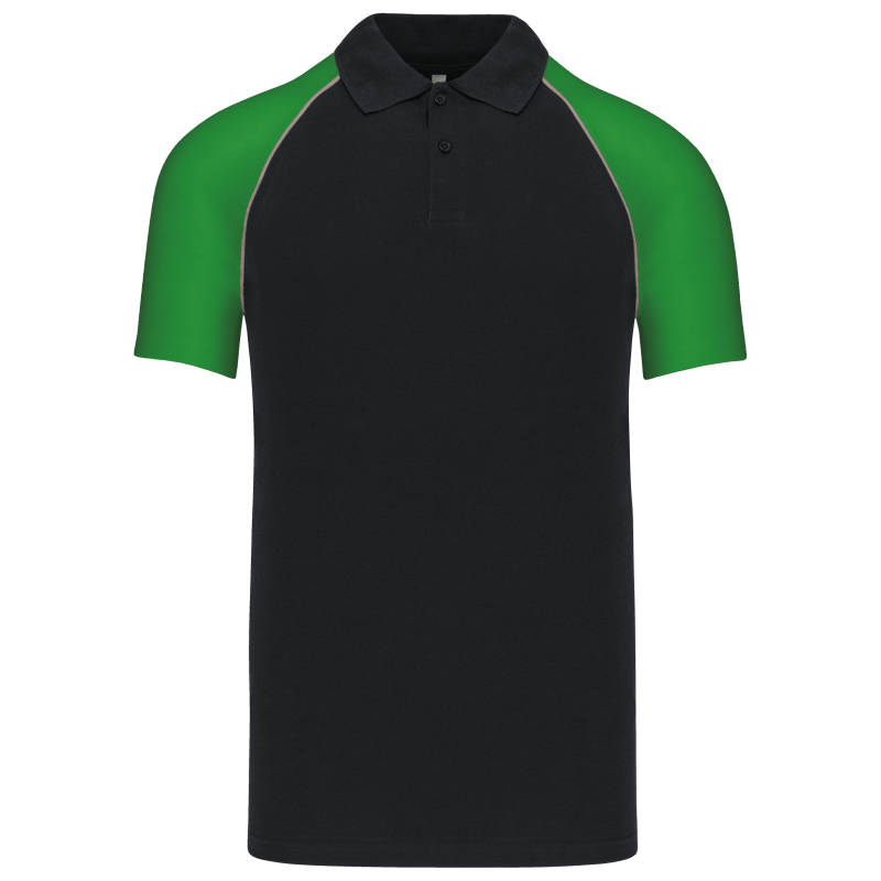 Polo de baseball > polo bicolore pour homme