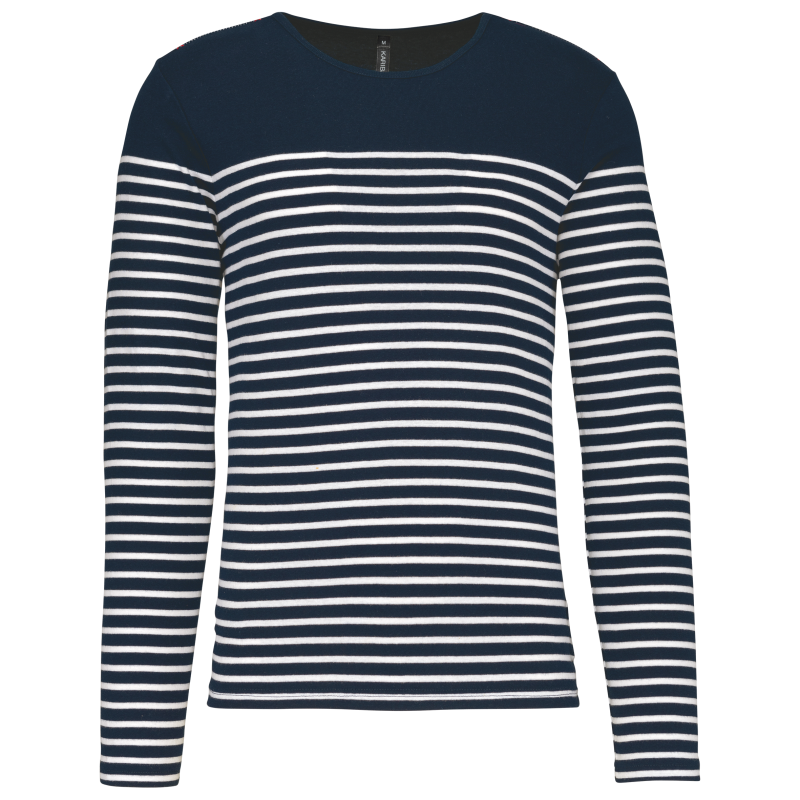 T-shirt marin à manches longues