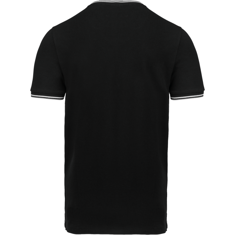 T-shirt homme en maille piquée à col en V