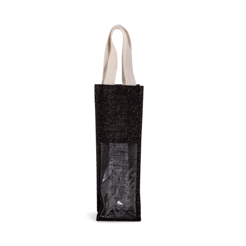 Sac porte-bouteille en jute