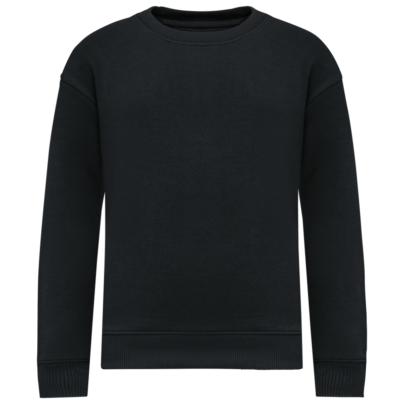 Sweatshirt éco-responsable à col rond oversize pour enfant