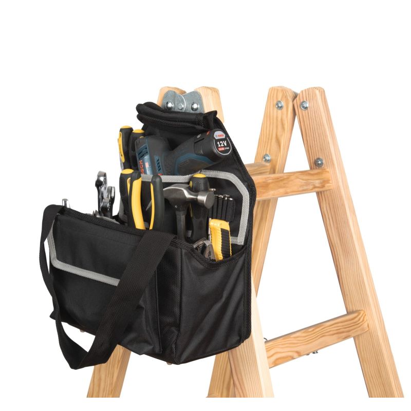Sac pour outils adaptable aux escabeaux portatifs