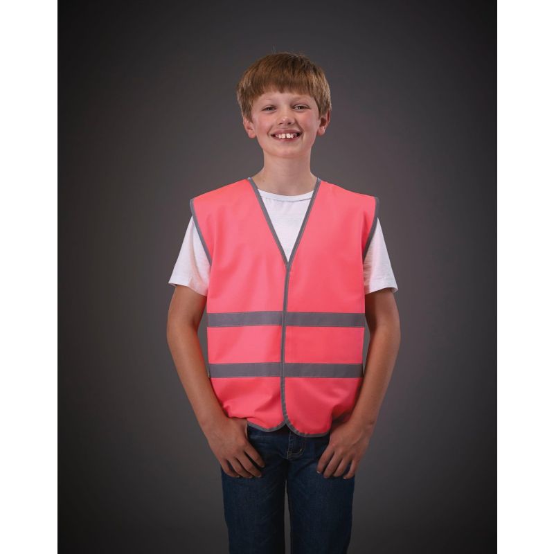 Gilet avec 2 bandes réfléchissantes