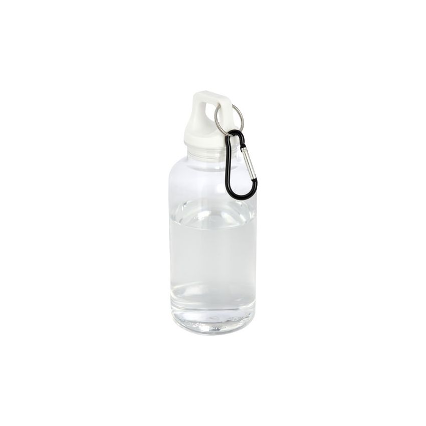 Gourde en aluminium recyclé certifiée RCS de 400 ml avec mousqueton 