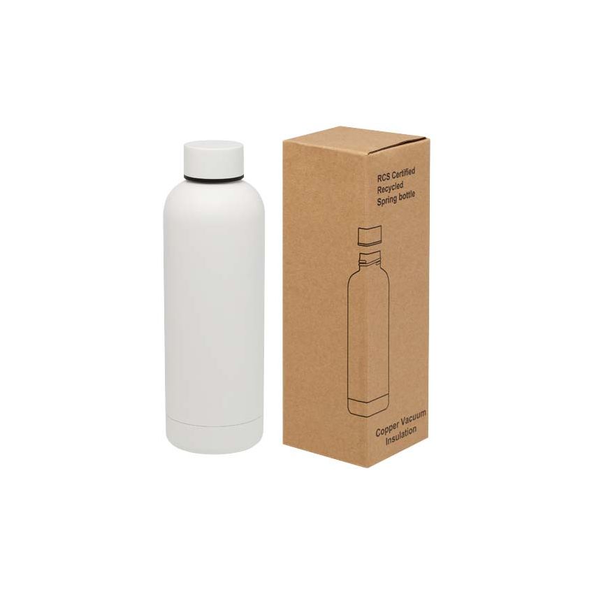 Bouteille isotherme sous vide en acier inoxydable recyclé certifié RCS 500 ml « Spring »