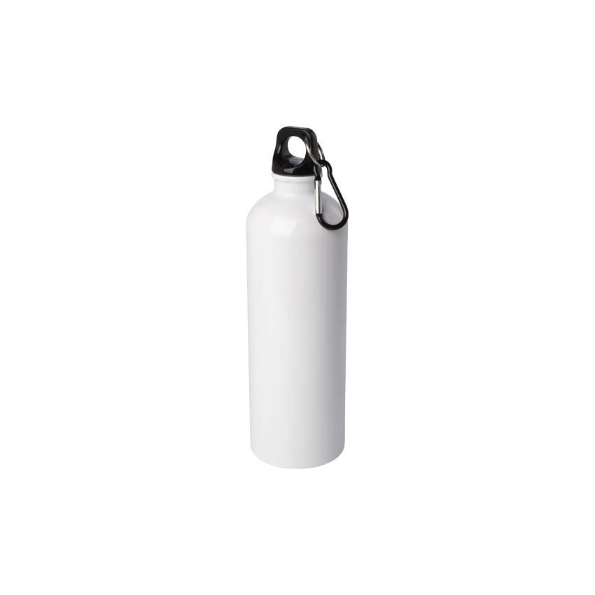 Gourde en acier inoxydable simple paroi certifiée RCS avec mousqueton 750 ml 