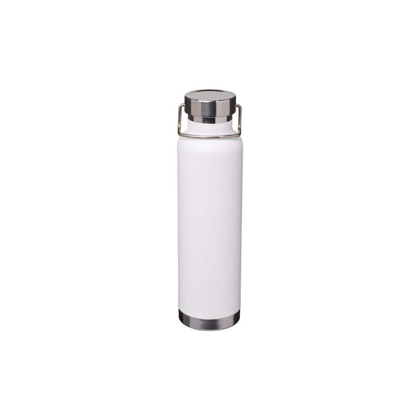 Gourde en acier inoxydable recyclé avec isolation sous vide en cuivre certifiée RCS de 650 ml 